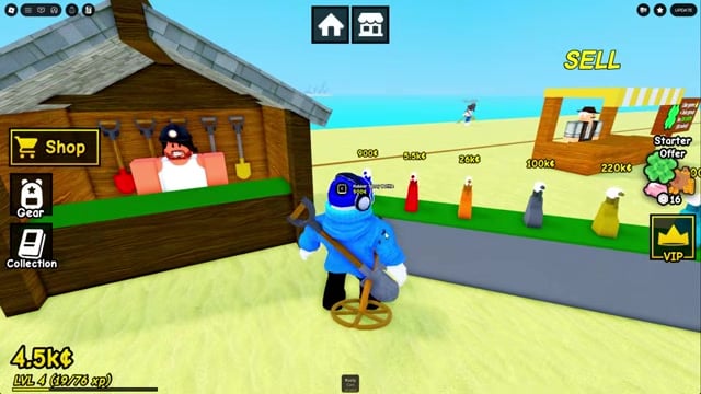 Upgrade the cleaner and grab a stone shovel
