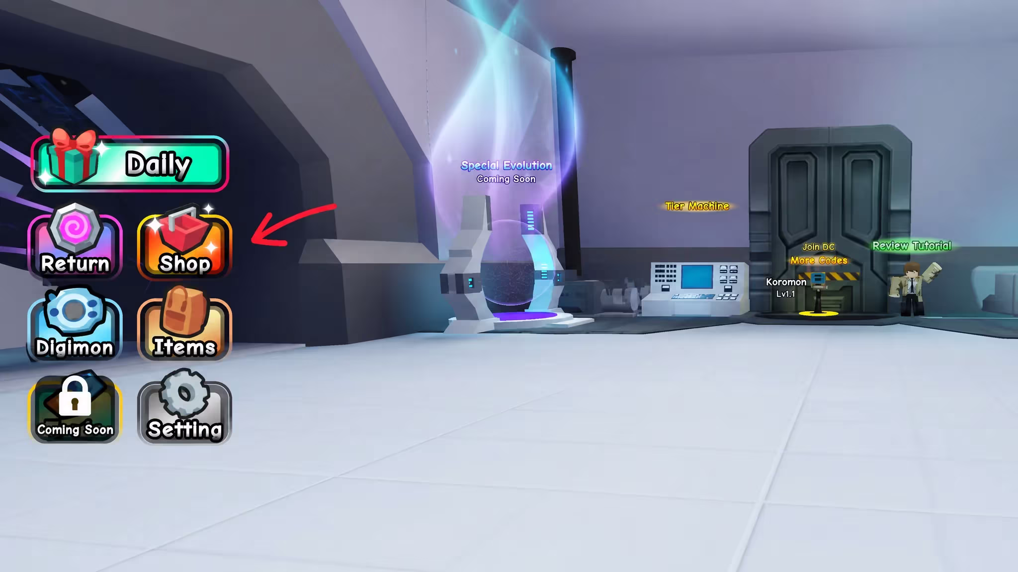 The Shop Icon in Digimon Era