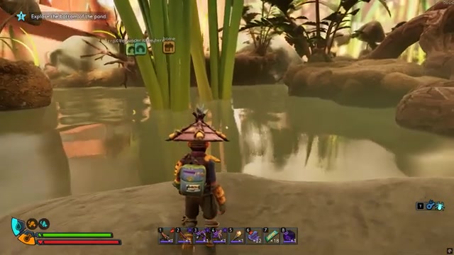 Enter the water