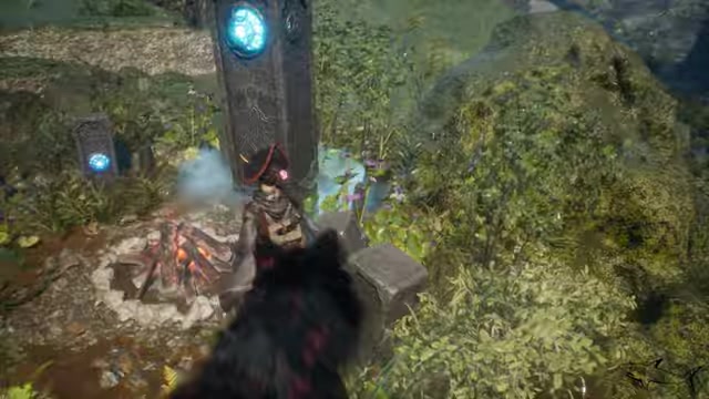 Rest at a campfire