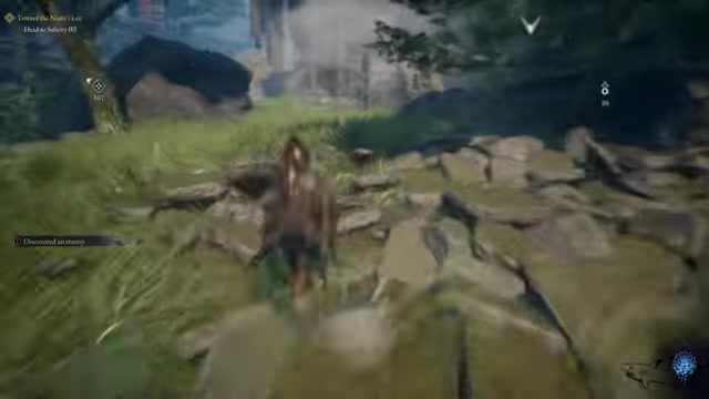 Enter the ruin area