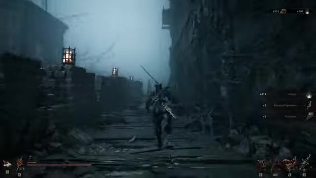 Cross the upper ruins