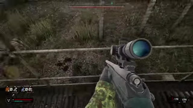 Snipe the Chimera from the platform