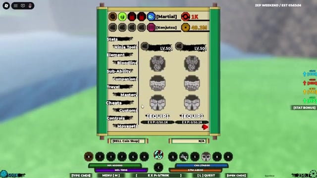 Equip Apollo Sand and an extra element