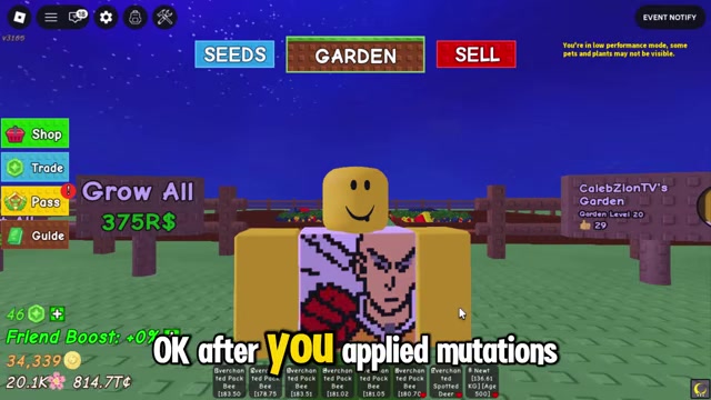 Swap into harvest-support pets