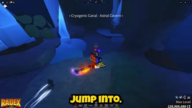 Jump into the gap under the bridge