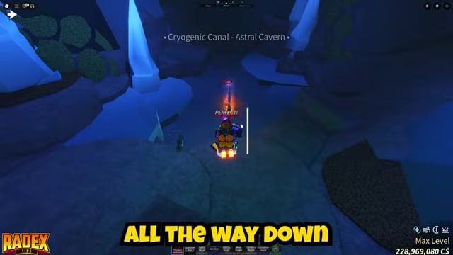 Drop to the lower section