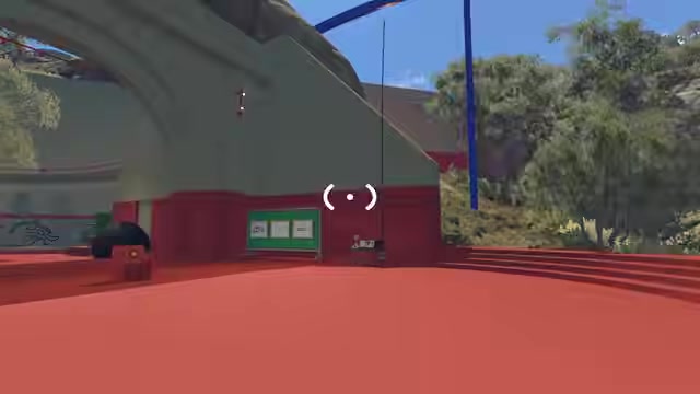 Use the Red Tower as your landmark