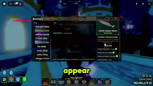 Target shark-type fish only