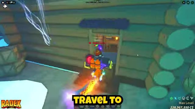 Talk to Braden inside the blue-roof cabin to start the quest