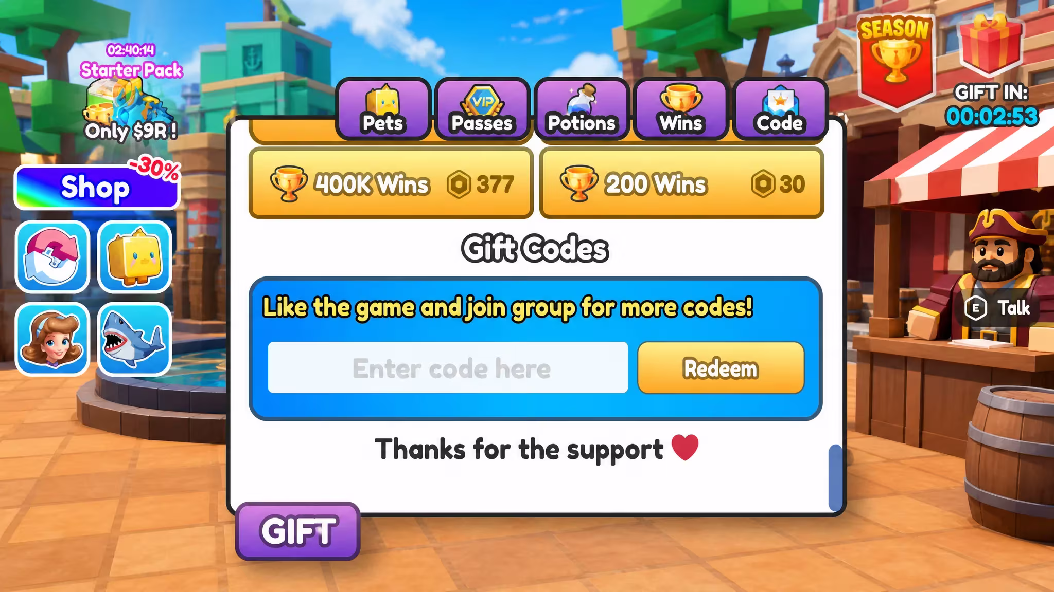 Fish Training Codes (July 2026)