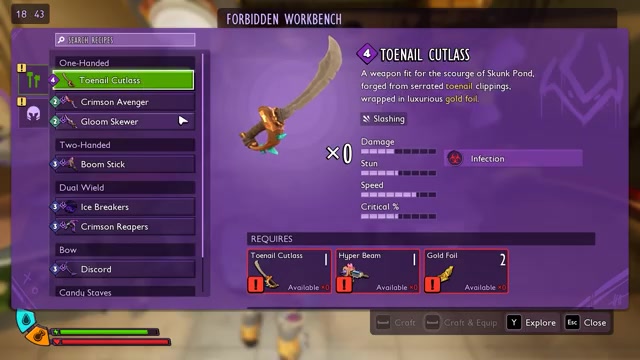 Open the Forbidden Workbench