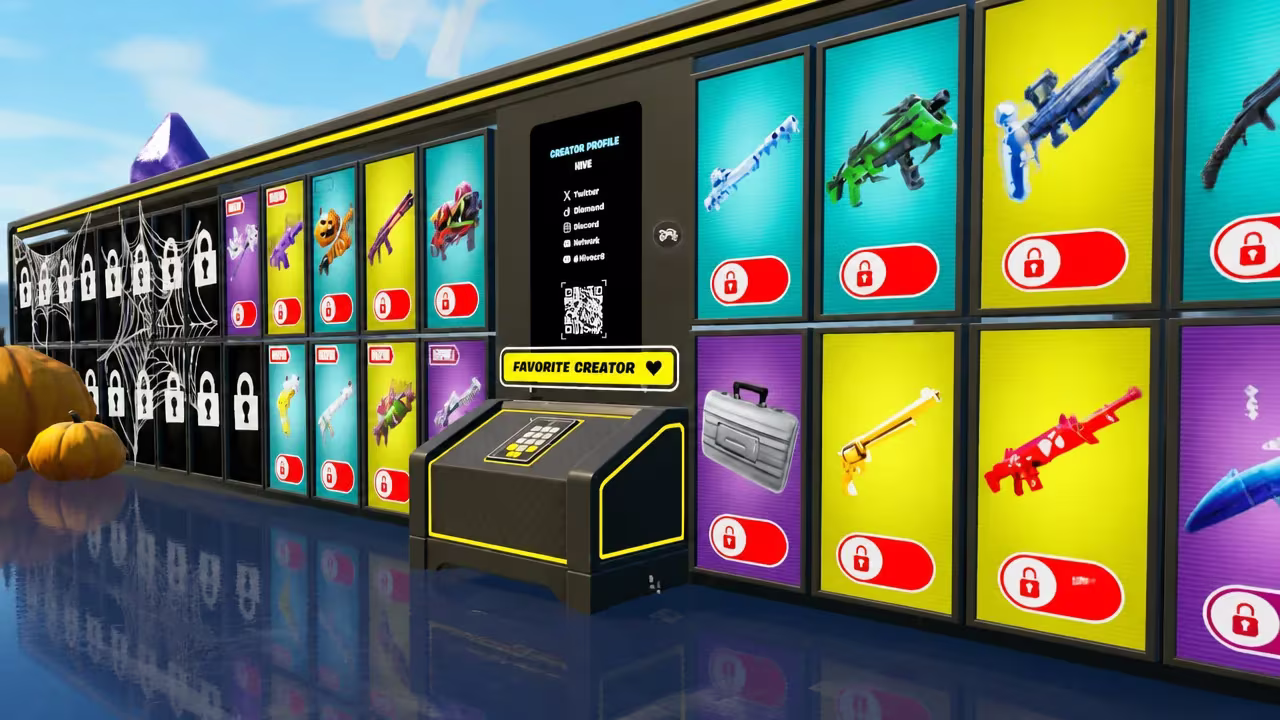 How to redeem codes in Fortnite 1V1 With Every Gun