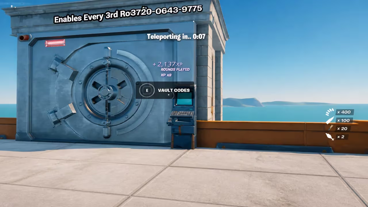 How to redeem Titled Zone Wars vault codes