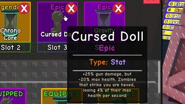 Build your artifact loadout