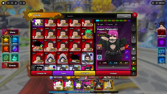 Sukuno unit details and build stats appear on screen