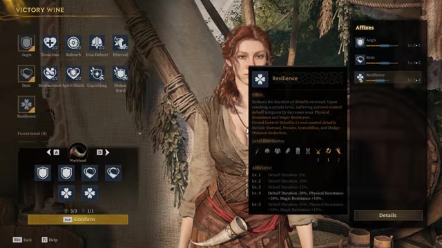 Gear perk list highlights a full extra passive