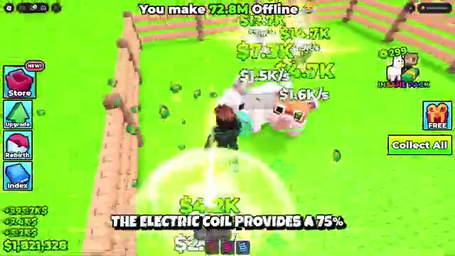 Electric and magma coil upgrades appear in the shop menu