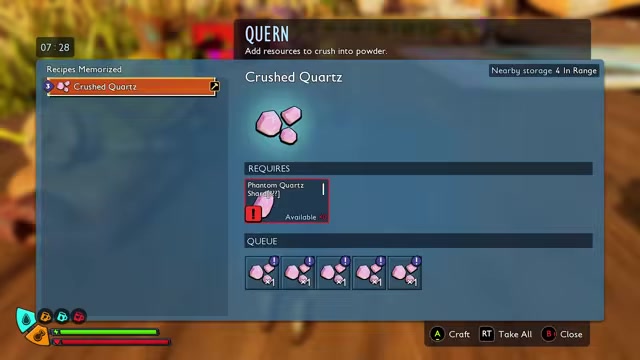 Roasting spits, kiln, and production stations line the build menu