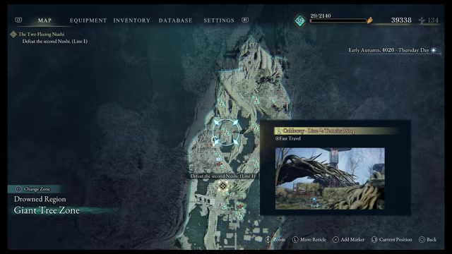 Map route highlights base station and line two peaks