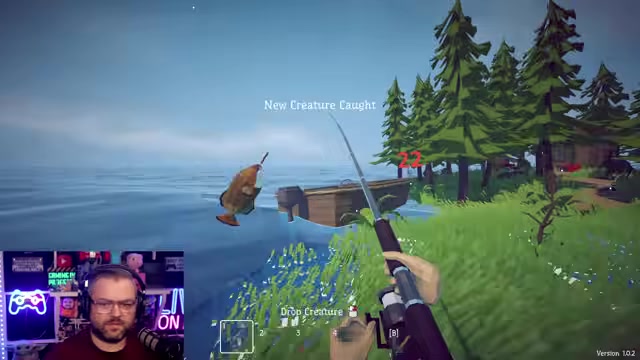 Player approaches mini boss with lure equipped