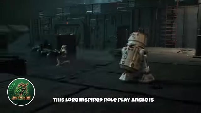Clone Wars troopers advance through smoke-filled battlefield ruins