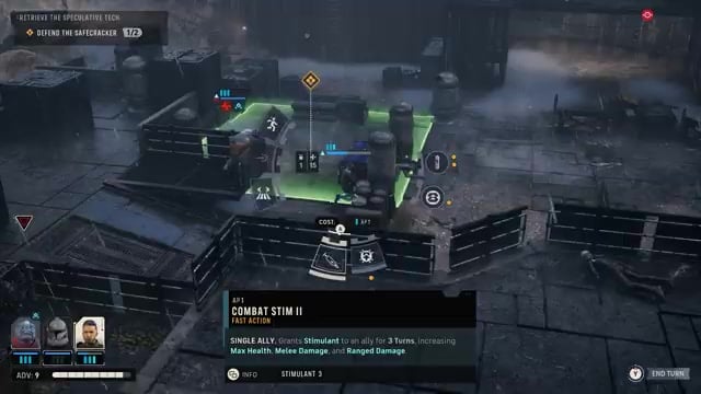 First Responder description shows med pack and full-heal rally bonus