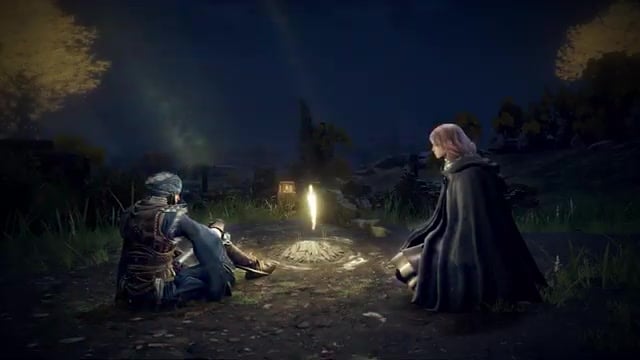 Screen fills with Elden Ring gameplay footage in motion.