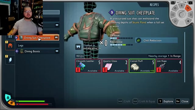 Craft the Diving Suit Chestplate