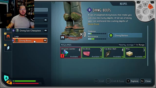 Craft the Diving Boots