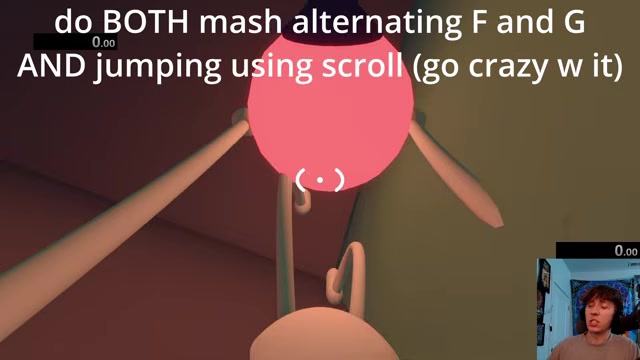 Keep mashing until the ball lifts you