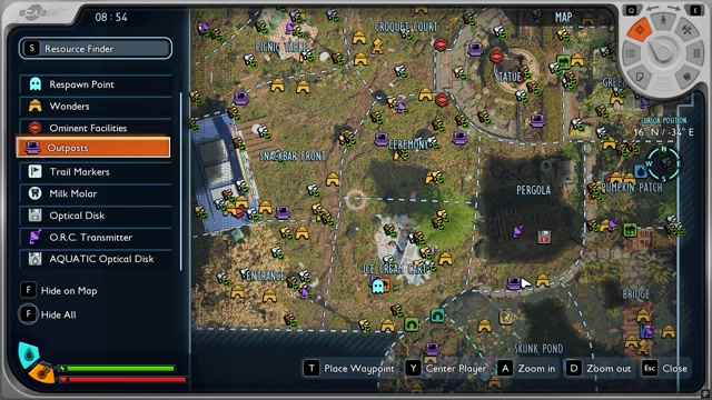 Find the pond biome near Skunk Pond