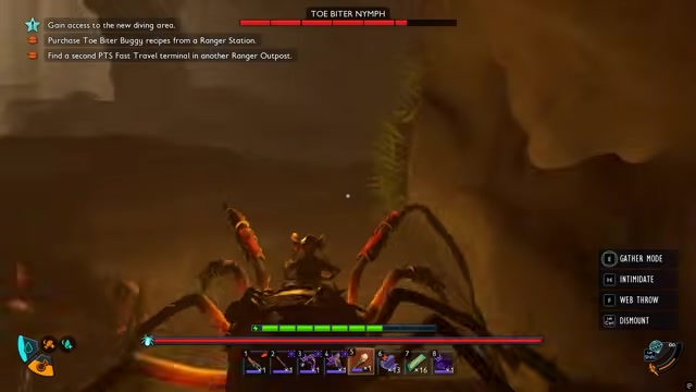 Push past the cave enemies