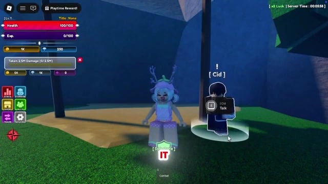 Talk to the Shadow NPC on Frostborn Island