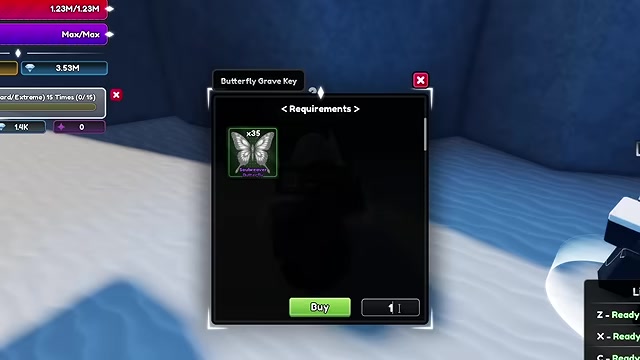 Clear Butterfly Grave 15 times