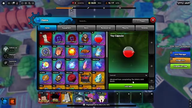 Start the capsule challenge