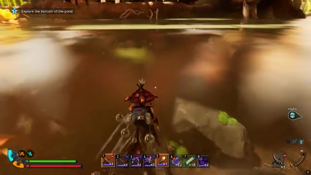Dive underwater beneath it