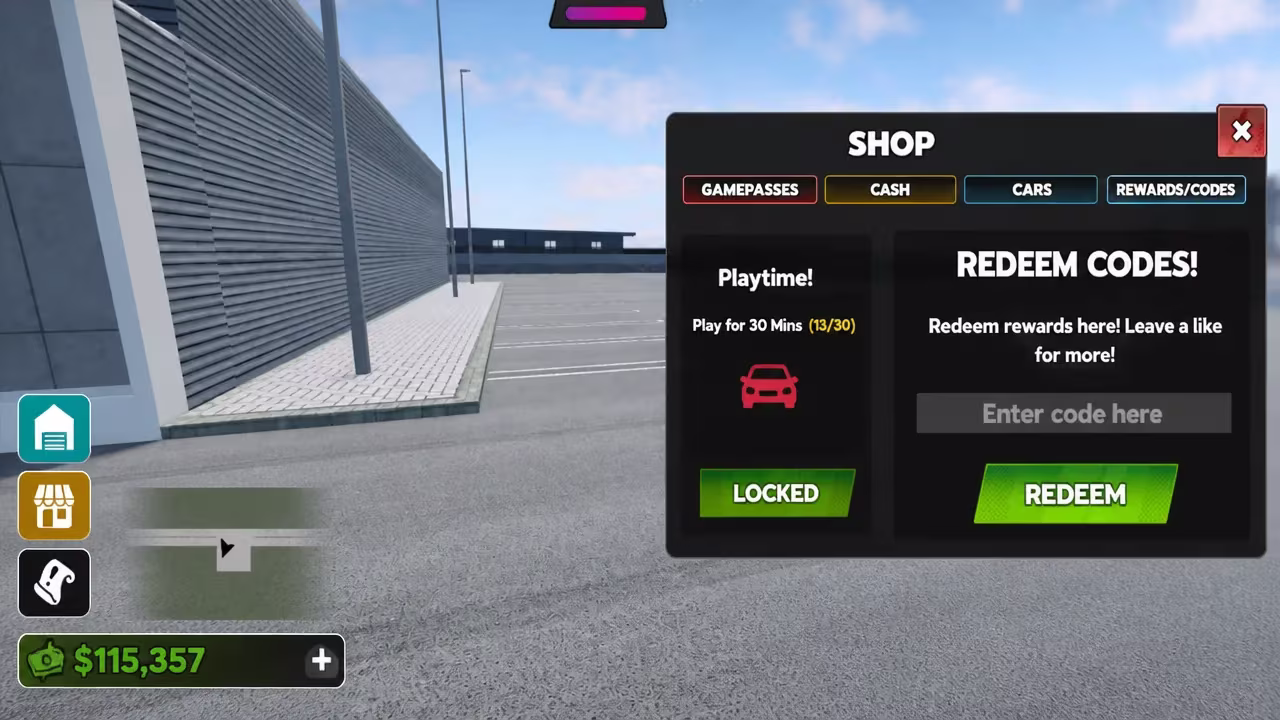 Illustrated instructions on redeeming codes in Ghost Driver