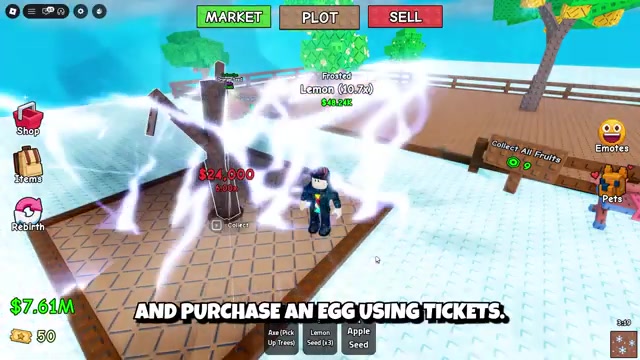 Buy an egg with Tickets