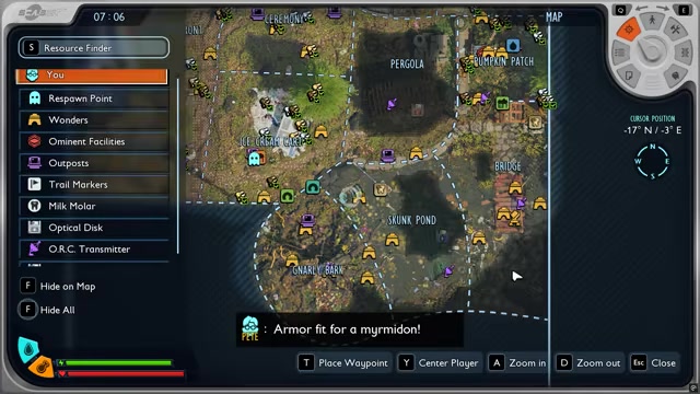 Line up with the underwater spot