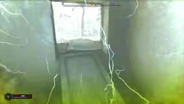 Head left and jump inside