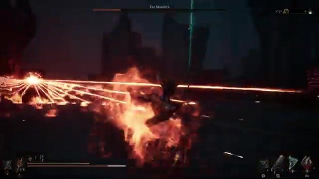 Dodge away from the beams, never along them