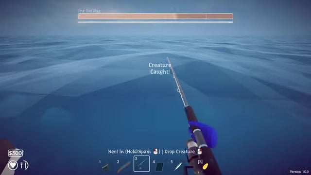 Cast with the lure equipped