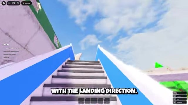 Align with the landing path