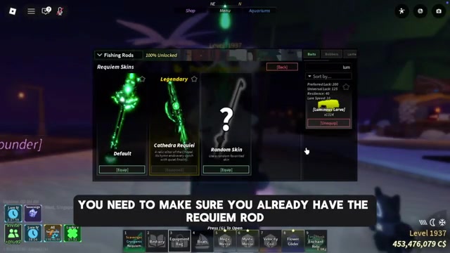 Get the Requiem Rod ready
