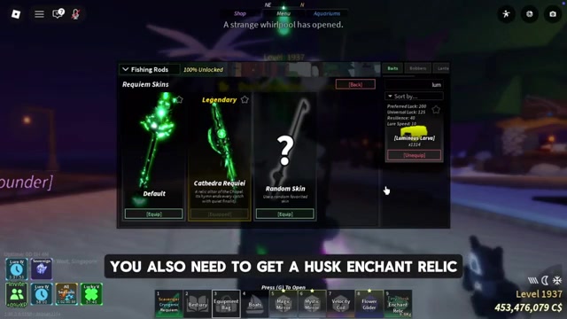 Grab a Husk Enchant Relic