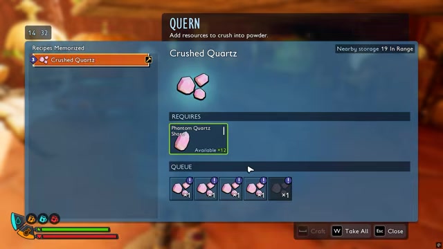 Craft the shard material