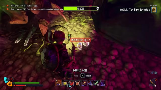 Make inventory space before looting
