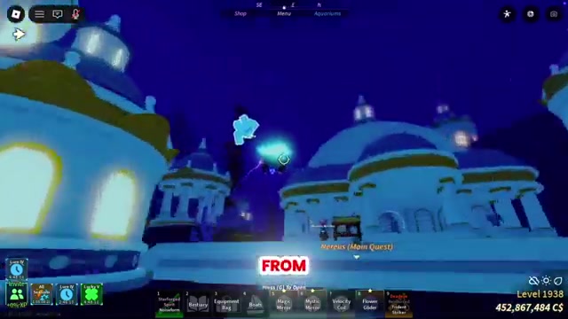 Dive straight down at the building