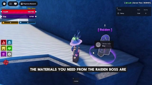 Defeat the Raiden boss and farm materials